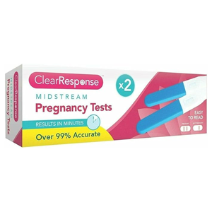 Clear Response midstream Pregnancy Test 2 Pack