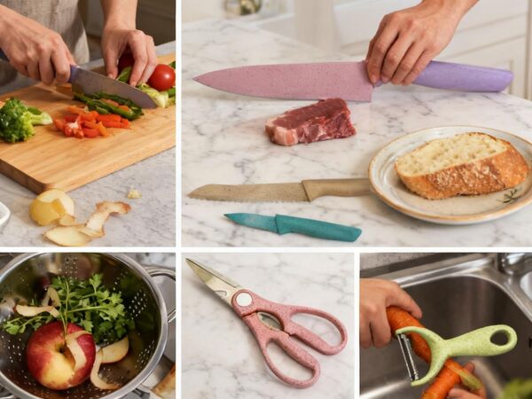 6 Pc Colourful Kitchen Knives Set - Image 2