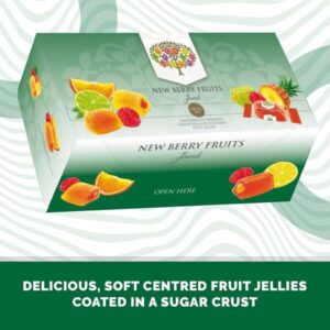 New Berry Fruits Jewels |Individually Wrapped Assorted Soft Centred Fruit Jellies|