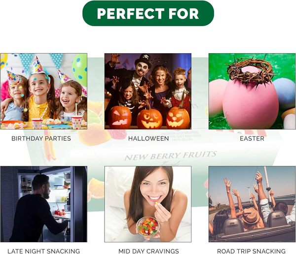 New Berry Fruits Jewels |Individually Wrapped Assorted Soft Centred Fruit Jellies| - Image 3