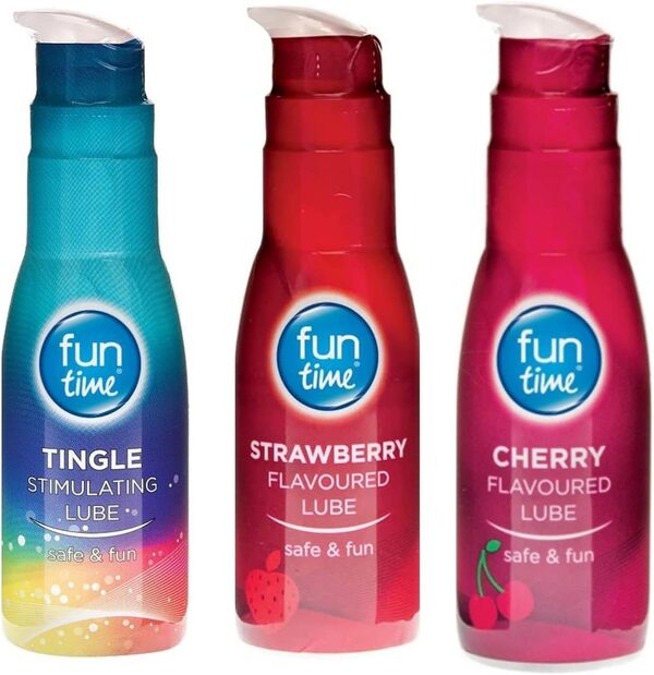 Fun time Lubricants - 225 ml (Tingle, Cherry, Strawberry, 225 ml)