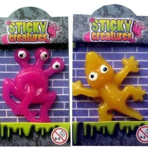Henbrandt 24x Sticky Creatures Novelty Splat Monster Toy