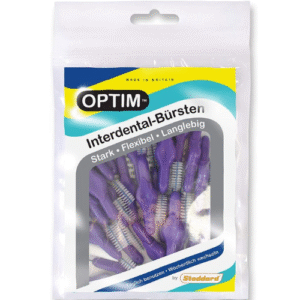 OPTIM Interdental Brushes Pack of 25 Purple 1.1 mm Size 6