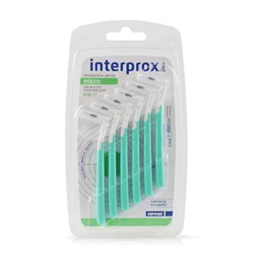 Interprox 0.56 mm Green Micro Plus Interproximal Brush - Pack of 6