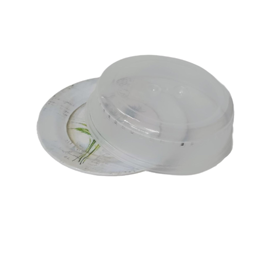 Set of 2 Ventilated Microwave Food Plate Dish Cover Kitchen Cooking, Pack of 2 - Image 3